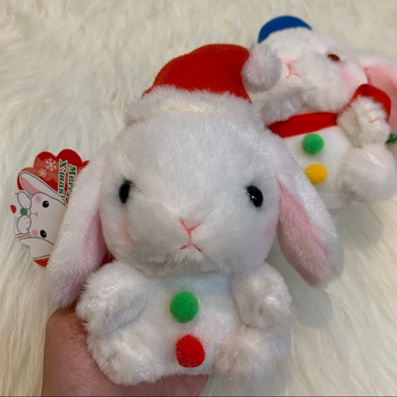 Pote Usa Loppy Merry Christmas Rabbit Shiroppy - Picture 5 of 12